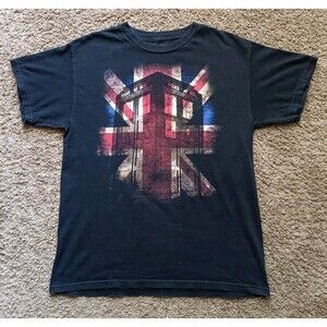 Doctor Who T-Shirt Men's Medium Black Short Sleeve